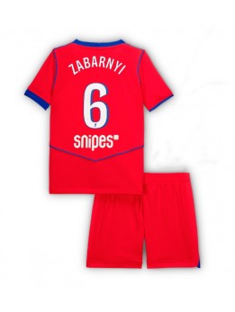 Billige Paris Saint-Germain Illia Zabarnyi #6 Tredjedraktsett Barn 2025-26 Kortermet (+ Korte bukser)
